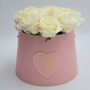 Flowers For You - Round Box of Roses - mabrook.me
