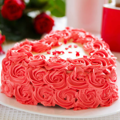 Cake Floral Heart Cake - mabrook.me