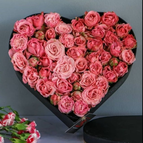 Flowers Pink Roses Heart - mabrook.me
