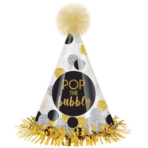 Accessories Pop The Bubbly Glitter Cone Hat - mabrook.me