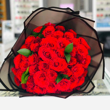 Load image into Gallery viewer, Flowers Blooming Love - Red Rose Bouquet - mabrook.me
