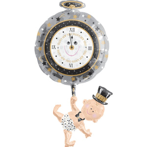 Accessories Baby Holding Clock Super Shape Balloon - mabrook.me