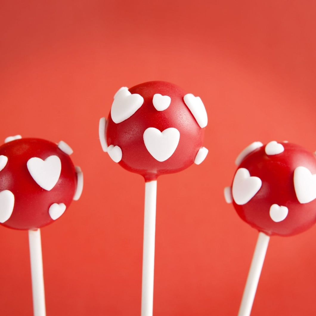 Cake Pops Heart to Heart Cake Pops - mabrook.me