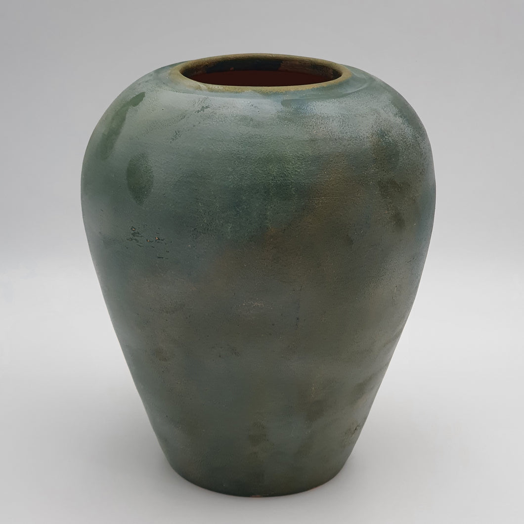 Vase Rustic Fern & Sea Green Terracotta Vase - mabrook.me