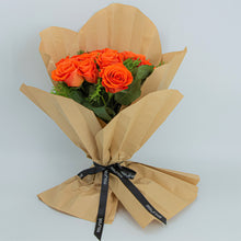 Load image into Gallery viewer, Flowers Bouquet of Orange Roses - mabrook.me
