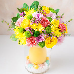 Spring Bouquet with Large Egg