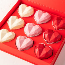 Load image into Gallery viewer, Candy &amp; Chocolate Assorted Hearts 9 Pieces - mabrook.me
