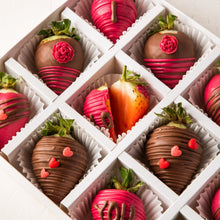 Load image into Gallery viewer, Candied &amp; Chocolate Covered Fruit Strawberries 12 Pieces - mabrook.me
