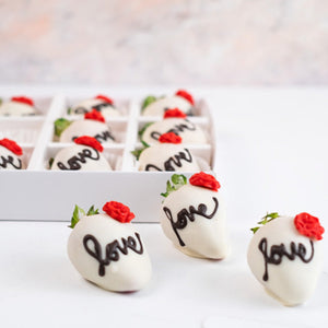 Candied & Chocolate Covered Fruit White Chocolate covered Love Berries - mabrook.me