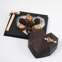Load image into Gallery viewer, Candy &amp; Chocolate Dark Chocolate Smash Heart - mabrook.me
