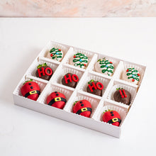 Load image into Gallery viewer, Chocolates HO HO HO Chocolate Covered Strawberries - mabrook.me
