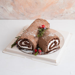 Cake Christmas Yule log Cake - mabrook.me
