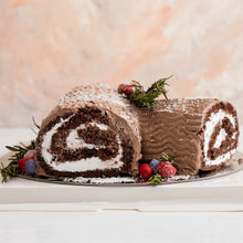 Load image into Gallery viewer, Cake Christmas Yule log Cake - mabrook.me
