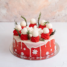 Load image into Gallery viewer, cake Red and White Christmas Cake - mabrook.me
