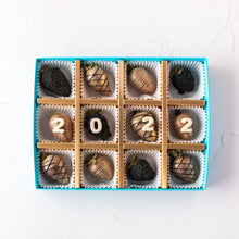 Load image into Gallery viewer, Candied &amp; Chocolate Covered Fruit New Year Greens 12pcs - mabrook.me

