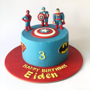 Cakes & Dessert Bars Superheroes - Themed Cake - mabrook.me