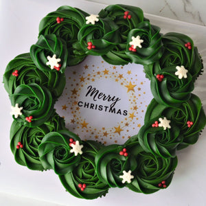 Cupcakes Christmas wreath Arrangement - mabrook.me
