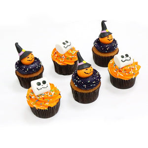 Orange Halloween Cupcakes - mabrook.me