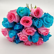 Load image into Gallery viewer, Flowers Bunch of Pink and Blue Rose - mabrook.me
