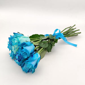 Flowers Bunch of Blue Rose - mabrook.me