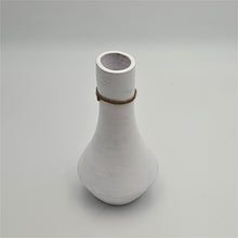 Load image into Gallery viewer, Vase Rustic White Painted Terracotta Vase - mabrook.me
