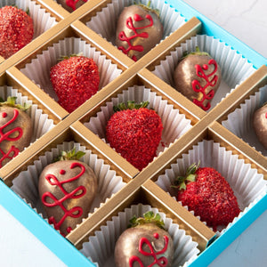 Candied & Chocolate Covered Fruit Christmas Theme Strawberries - mabrook.me