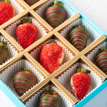 Load image into Gallery viewer, Candy &amp; Chocolate Christmas Theme Strawberries - mabrook.me
