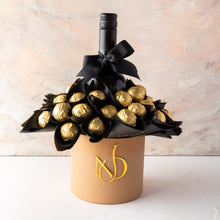 Load image into Gallery viewer, Food Gift Baskets Truffles and VINA’0° le Merlot Hamper - mabrook.me
