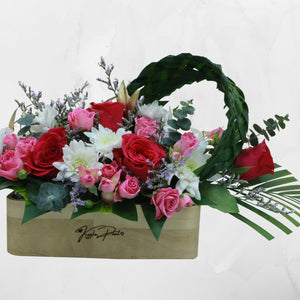 Flowers Our Names in Wood - Personalized Name Engraved Flowers Arrangement - mabrook.me