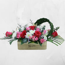 Load image into Gallery viewer, Flowers Our Names in Wood - Personalized Name Engraved Flowers Arrangement - mabrook.me
