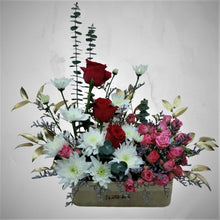 Load image into Gallery viewer, Flowers You &amp; Me Engraved Forever - Wooden Name Engraved Flowers Arrangement - mabrook.me
