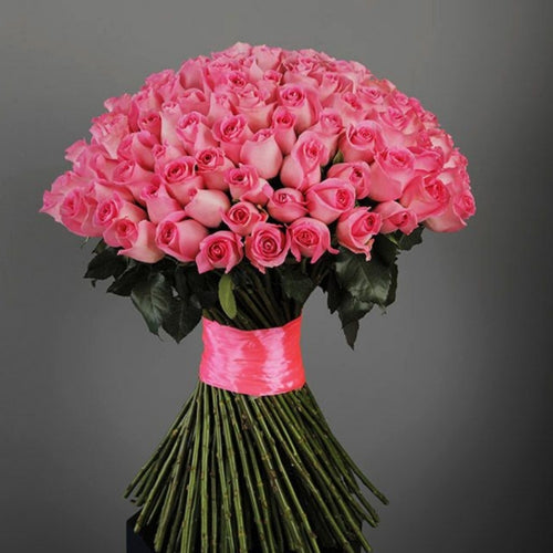 Flowers Peculiar Bunch of Pink Roses - mabrook.me