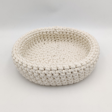 Load image into Gallery viewer, Crochet Baskets White Crochet Basket - mabrook.me
