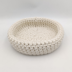 Crochet Baskets White Crochet Basket - mabrook.me