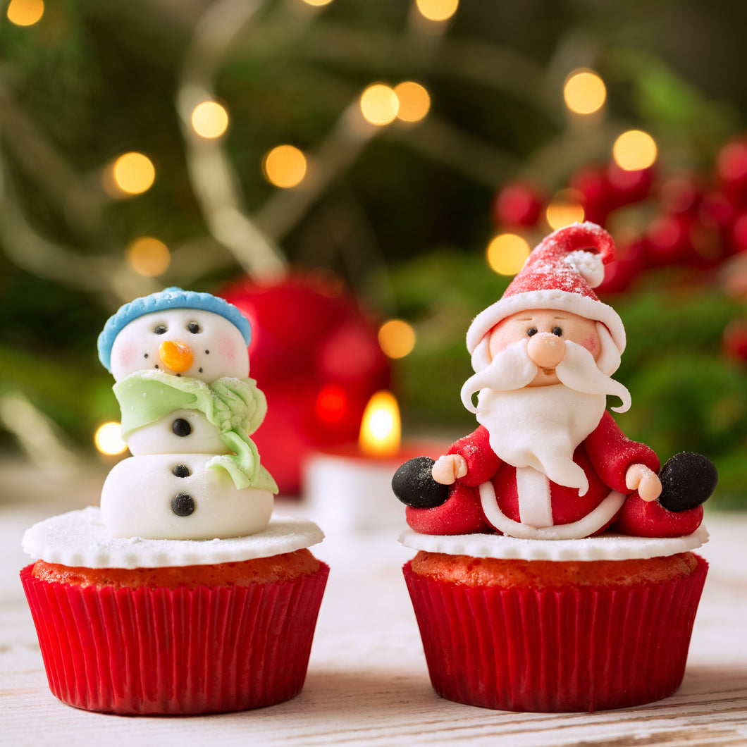 Cupcakes Santa, Reindeer, Snowman - Christmas Cupcakes - mabrook.me